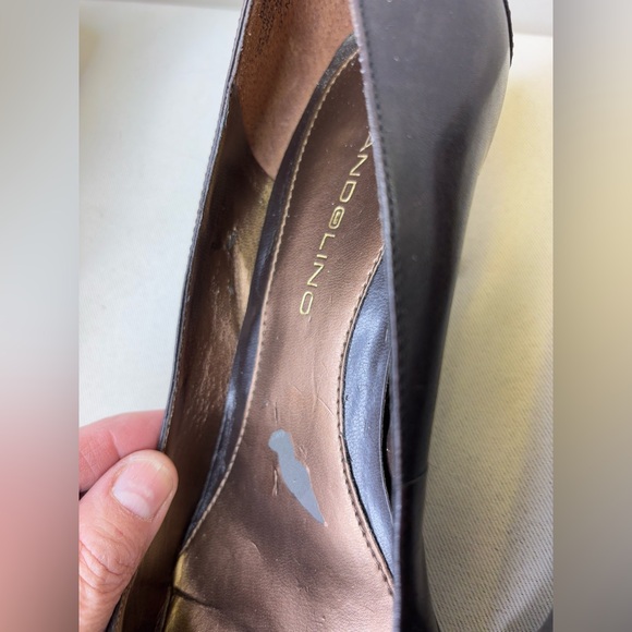 Bandolino Brown Leather Women's Shoes with Kitten Heel Pump Size 9.5 - Picture 5 of 16